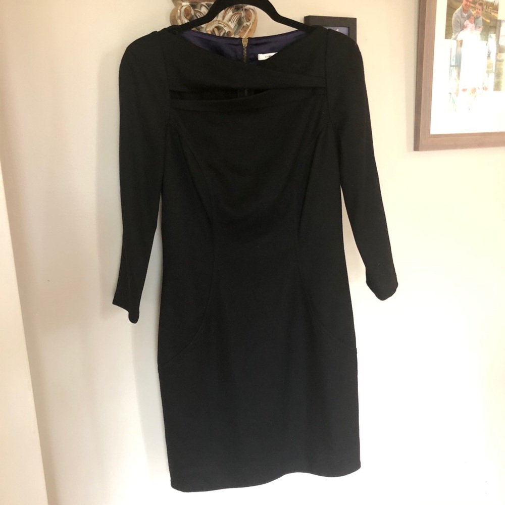 DVF Wool blend little black dress